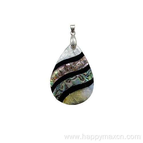 Craft natural shell abalone pendant for jewelry making